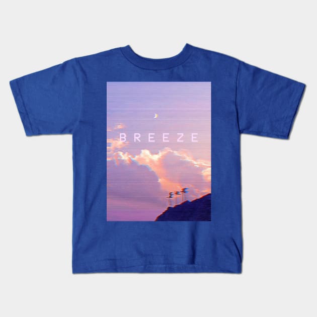 Desert Breeze Kids T-Shirt by lofi_retrowave